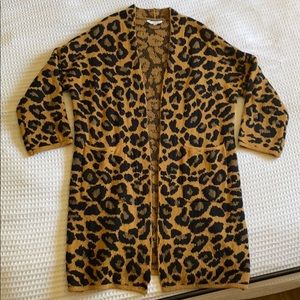 NWOT Leopard Print Duster